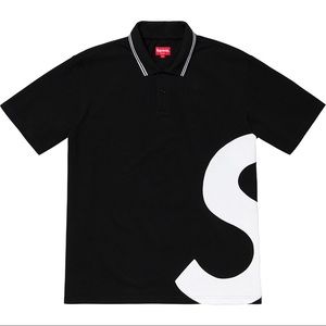 Supreme S Logo Short-Sleeve Quarter Button Polo